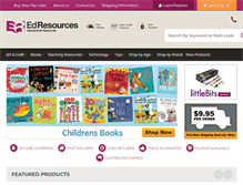 Tablet Screenshot of edresources.com.au